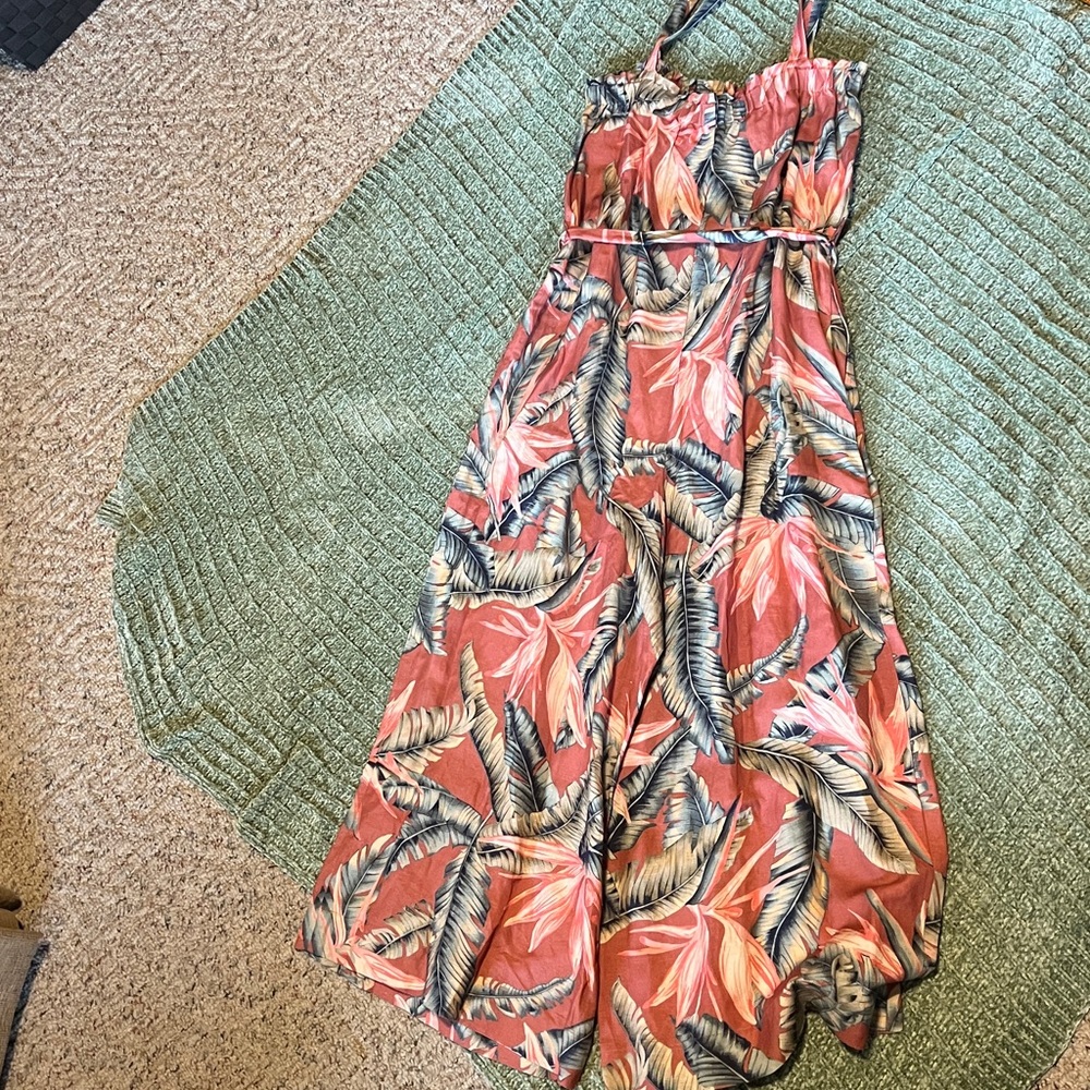 Tropical Print Jumpsuit  by LOFT - Picture 5 of 8